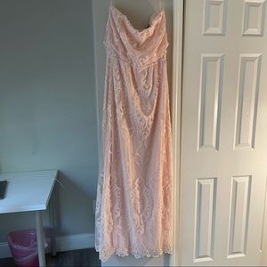 Mango Sleeveless Maxi Lace Dress